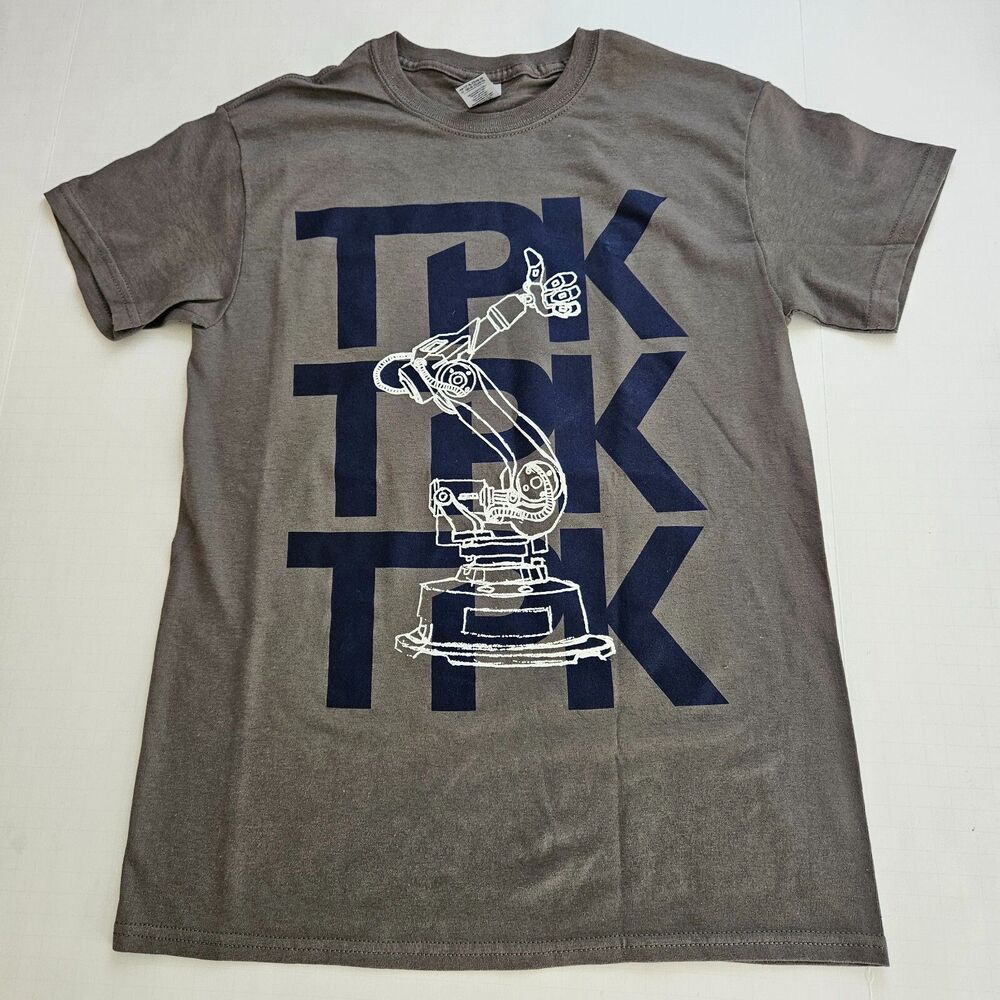 TPK T-Shirt Adult Small Gray Gildan Heavy Cotton Engineering Robotic Graphic